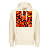 Sandshell halloween pumpkin seamless pattern Premium Hoodie - BundleAndBundleShop