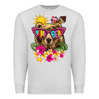 Dove Grey mama bear summer Premium Sweatshirt - texasbilliewilder