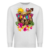 Oatmeal Heather mama bear summer Premium Sweatshirt - texasbilliewilder
