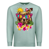 Seafoam mama bear summer Premium Sweatshirt - texasbilliewilder