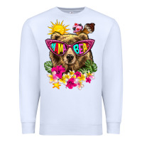 White mama bear summer Premium Sweatshirt - texasbilliewilder