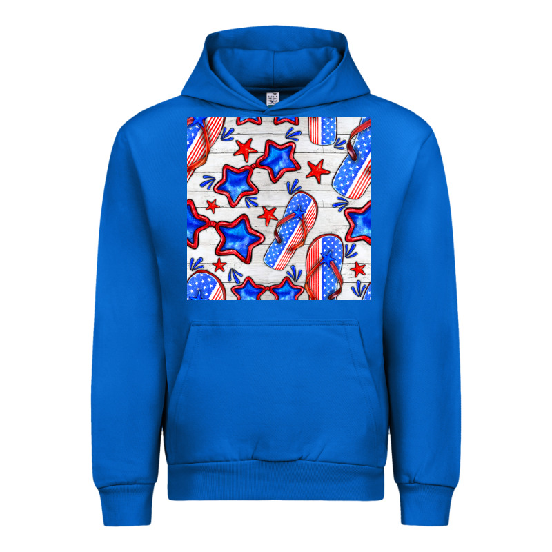 4th Of July Flip Flops Seamless Pattern Urban Hoodie by BundleAndBundleShop | Teevron