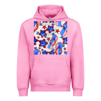 Fuchsia Pink 4th of july flip flops seamless pattern Urban Hoodie - BundleAndBundleShop