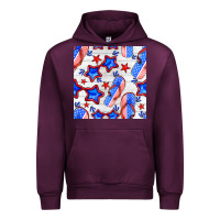 Mauve Wine 4th of july flip flops seamless pattern Urban Hoodie - BundleAndBundleShop