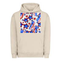 Pigment French Oak 4th of july flip flops seamless pattern Urban Hoodie - BundleAndBundleShop