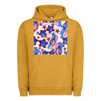 Pigment Peanut Butter 4th of july flip flops seamless pattern Urban Hoodie - BundleAndBundleShop
