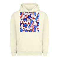 Pigment Pistachio 4th of july flip flops seamless pattern Urban Hoodie - BundleAndBundleShop