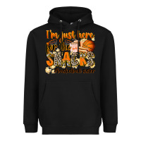 Black im just here for the snacks basketball sister Heavyweight Hoodie - Zillion Design Studio