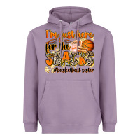 Lavender im just here for the snacks basketball sister Heavyweight Hoodie - Zillion Design Studio