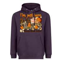 Plum im just here for the snacks basketball sister Heavyweight Hoodie - Zillion Design Studio