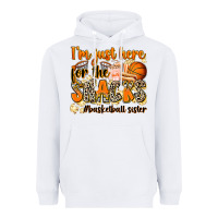 White im just here for the snacks basketball sister Heavyweight Hoodie - Zillion Design Studio
