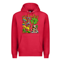 Cardinal one lucky mama Premium Hoodie - AdoDesignShop