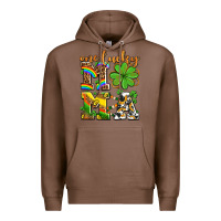 Chestnut one lucky mama Premium Hoodie - AdoDesignShop