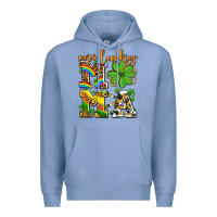 Colony Blue one lucky mama Premium Hoodie - AdoDesignShop