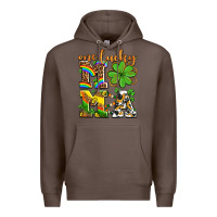Coffee one lucky mama Premium Hoodie - AdoDesignShop