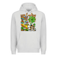 Dove Grey one lucky mama Premium Hoodie - AdoDesignShop