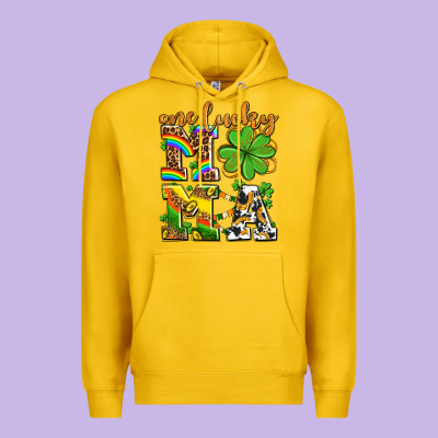 One Lucky Mama Premium Hoodie Designed By Adodesignshop