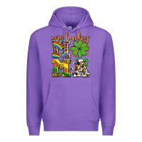 Purple one lucky mama Premium Hoodie - AdoDesignShop