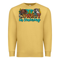 Antique Gold cowboy in training Premium Sweatshirt - Zillion Design Studio