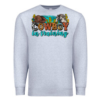 Heather Grey cowboy in training Premium Sweatshirt - Zillion Design Studio