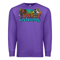 Purple cowboy in training Premium Sweatshirt - Zillion Design Studio