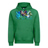 Emerald peace love winter ado Urban Hoodie - AdoDesignShop