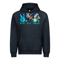 Navy peace love winter ado Urban Hoodie - AdoDesignShop