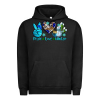 Pigment Black peace love winter ado Urban Hoodie - AdoDesignShop