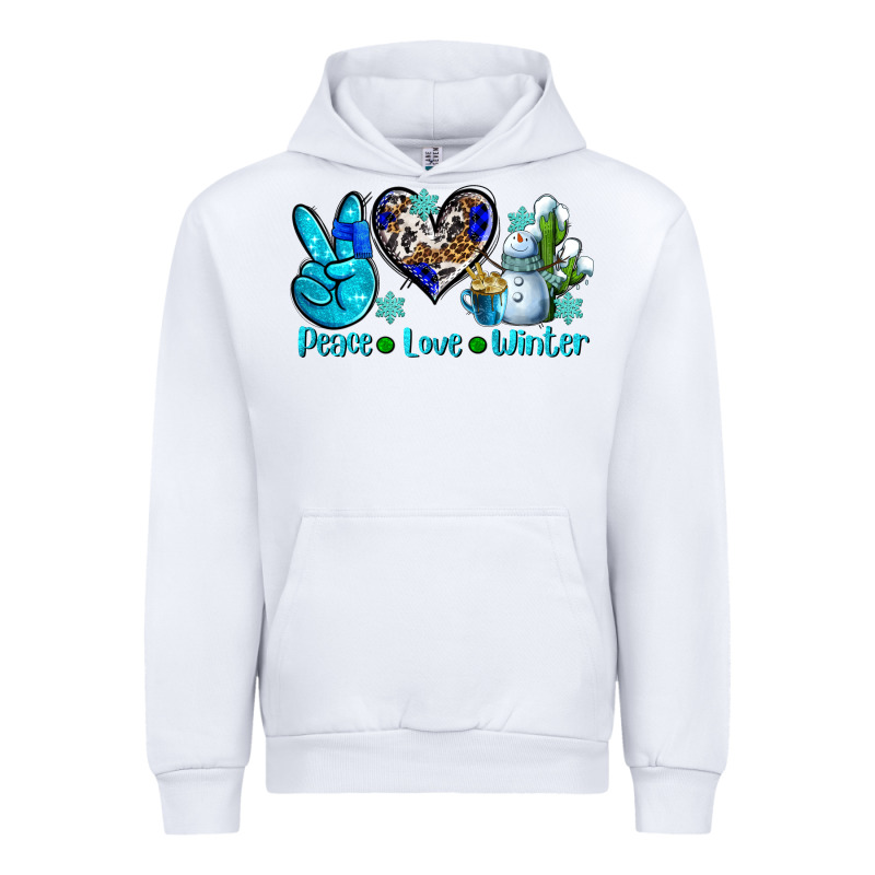 Peace Love Winter Ado Urban Hoodie by AdoDesignShop | Teevron