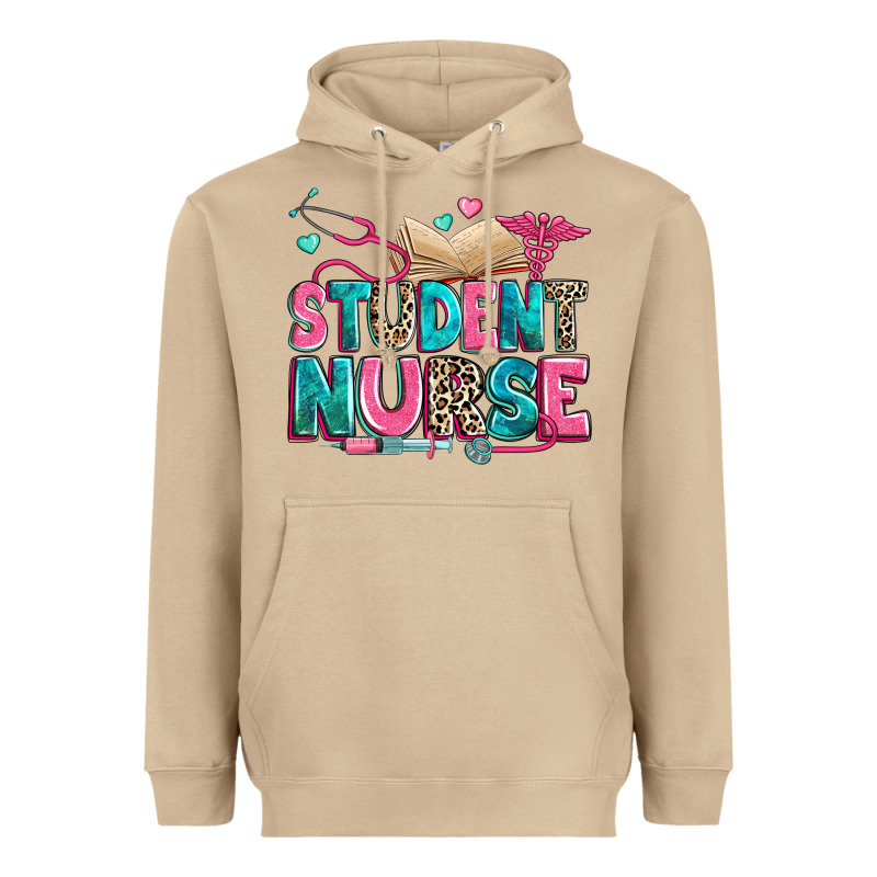 Student Nurse Heavyweight Hoodie by Zillion Design Studio | Teevron