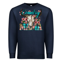 Navy country mama Premium Sweatshirt - Zillion Design Studio