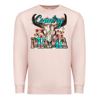Pale Pink country mama Premium Sweatshirt - Zillion Design Studio