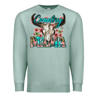 Seafoam country mama Premium Sweatshirt - Zillion Design Studio