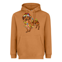 Meerkat Dachshund Christmas Lights Heavyweight Hoodie - RanaPortraitStore