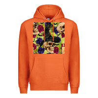 Carrot halloween witch skull seamless pattern Premium Hoodie - BundleAndBundleShop