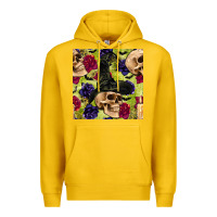 Lemon halloween witch skull seamless pattern Premium Hoodie - BundleAndBundleShop
