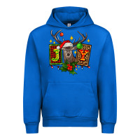 Cobalt joy with reindeer ado Urban Hoodie - AdoDesignShop