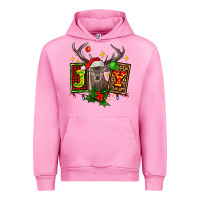Fuchsia Pink joy with reindeer ado Urban Hoodie - AdoDesignShop