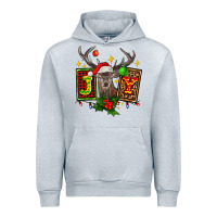 Heather Grey joy with reindeer ado Urban Hoodie - AdoDesignShop