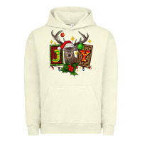 Pigment Pistachio joy with reindeer ado Urban Hoodie - AdoDesignShop