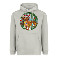 Moon Dust Dachshund Christmas Tree Heavyweight Hoodie - RanaPortraitStore