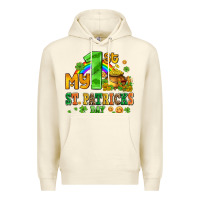 Sandshell my first st patricks day with coins and shamrocks Premium Hoodie - AdoDesignShop