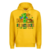 Lemon my first st patricks day with coins and shamrocks Premium Hoodie - AdoDesignShop