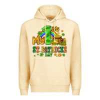 Pina Colada my first st patricks day with coins and shamrocks Premium Hoodie - AdoDesignShop