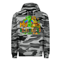 Slate Camo my first st patricks day with coins and shamrocks Premium Hoodie - AdoDesignShop