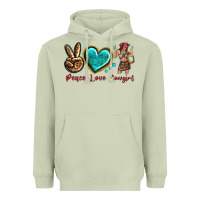 Matcha peace love cowgirl Heavyweight Hoodie - texasbilliewilder