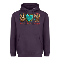 Plum peace love cowgirl Heavyweight Hoodie - texasbilliewilder