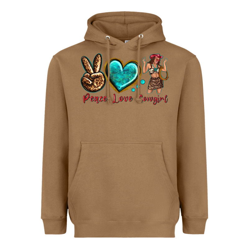 Peace Love Cowgirl Heavyweight Hoodie by texasbilliewilder | Teevron