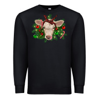 Black Christmas charolais calf Premium Sweatshirt - RanaPortraitStore