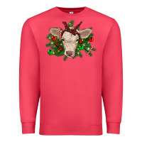 Cardinal Christmas charolais calf Premium Sweatshirt - RanaPortraitStore